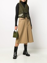Thumbnail for your product : Sacai Drawstring Wool Panelled Gilet