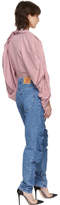 Thumbnail for your product : Y/Project Blue Ruffle Jeans