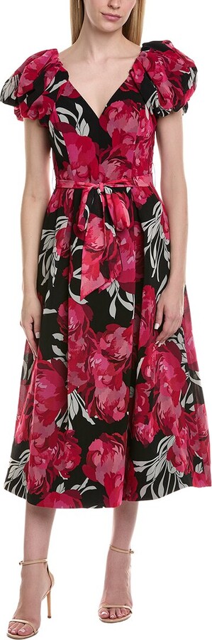 Teri Jon by Rickie Freeman Midi Dress