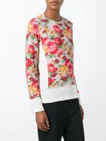 Thumbnail for your product : Comme des Garcons floral pattern jumper - women - Wool - M
