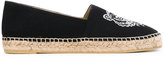 Kenzo - tiger embroidered espadrilles - women - coton/Cuir/rubber - 37