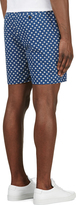 Thumbnail for your product : Marc by Marc Jacobs Blue Floral Print Chambray Shorts