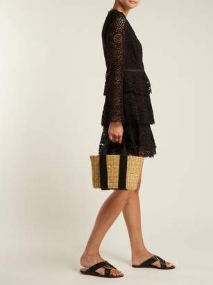 Zimmermann Tali Embroidered Cotton Dress - Womens - Black