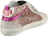Thumbnail for your product : Golden Goose Glitter Mid-Top Platform Sneaker