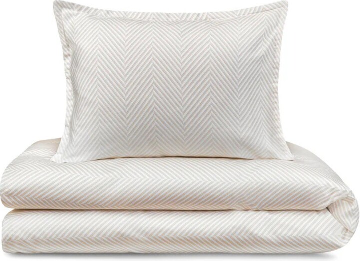 Domani Home Leze Taupe Queen Duvet Cover Sheet & Shams Set