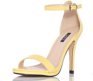 Quiz Yellow Barely There Heels