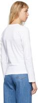 Thumbnail for your product : Comme des Garçons PLAY White Cotton Long Sleeve T-Shirt