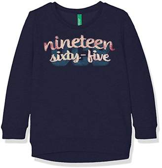 Benetton Girl's 3BUYC12VY Sweatshirt,(Manufacturer Size: 1Y)