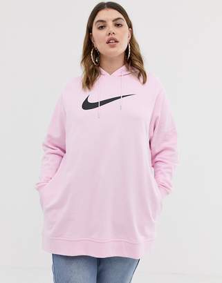 Nike plus pink swoosh hoodie