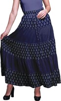 Thumbnail for your product : Bimba Printed Maxi Skirts Women Bohemian Gypsy Style Long Cotton Skirt