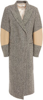Thumbnail for your product : Victoria Beckham Appliquéd Donegal Wool-tweed Coat