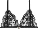 Thumbnail for your product : Alexander McQueen Lace Bra with Embellishment