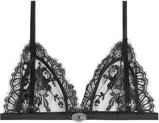 Alexander McQueen Lace Bra with Embellishment