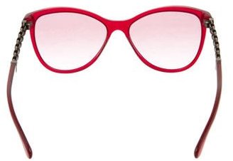 Chanel Chain-Link Cat-Eye Sunglasses