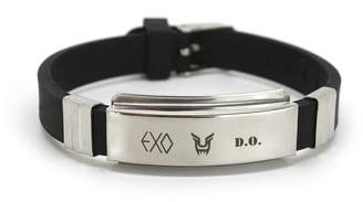 Lomo Fanstown EXO Kpop Titanium Silicon Wristband with cards anti-rust and water prove
