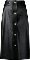 Thumbnail for your product : Victoria Beckham Midi Leather Skirt