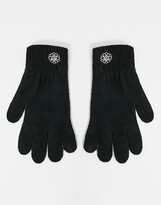 Thumbnail for your product : ASOS DESIGN knitted gloves with flower embroidery