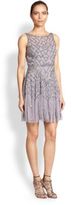 Thumbnail for your product : Aidan Mattox Beaded A-Line Dress