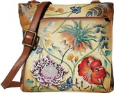 Thumbnail for your product : Anuschka Crossbody with Front RFID Built in Wallet 651 (Caribbean Garden) Cross Body Handbags