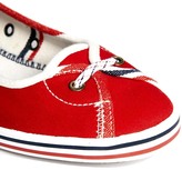 Thumbnail for your product : Fred Perry Jet South Sea Deckchair Red Pumps