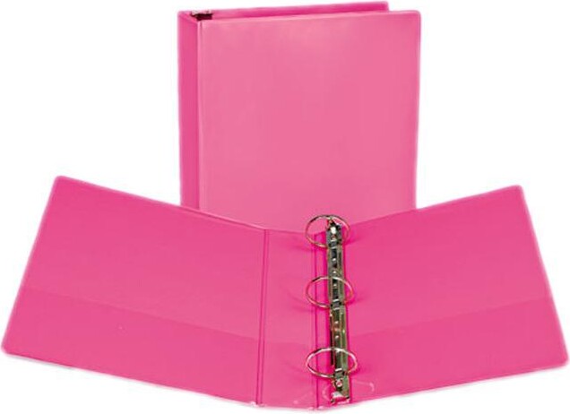 Samsill Fashion View Binder Round Ring 11 x 8-1/2 2' Capacity Berry 2/Pack