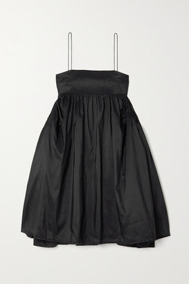 Cecilie Bahnsen Lisbeth Gathered Taffeta Mini Dress - Black