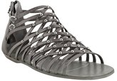 Thumbnail for your product : Dolce Vita dark silver leather 'Ezra' studded zip back flat sandals