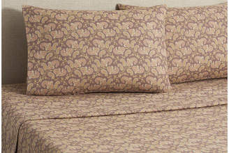 Belle Epoque Flannel Paisley Sheet Set - Brown