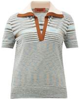 knit polo top womens