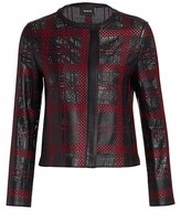 Thumbnail for your product : Akris Punto Leather Weave Jacket