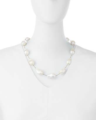 Margo Morrison Large Baroque Pearl Necklace, 20"L