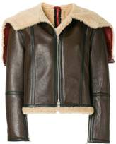 Calvin Klein 205W39nyc zipped shearling jacket