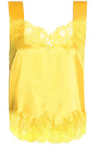 Thumbnail for your product : Givenchy Lace-trimmed Silk-satin Camisole
