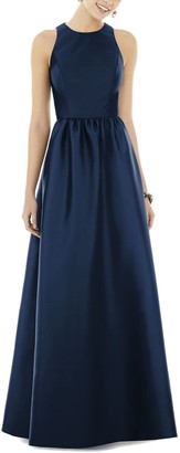 alfred sung sateen gown
