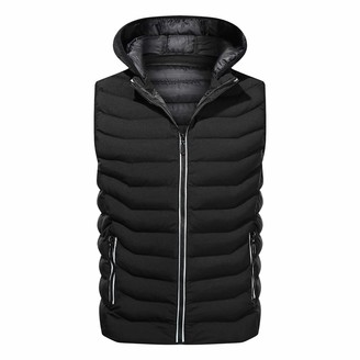 Huicai Mens Packable Lightweight Puffer Vest Winter Waistcoat Padded Outdoor Gilets Body Warmers Vest Jacket