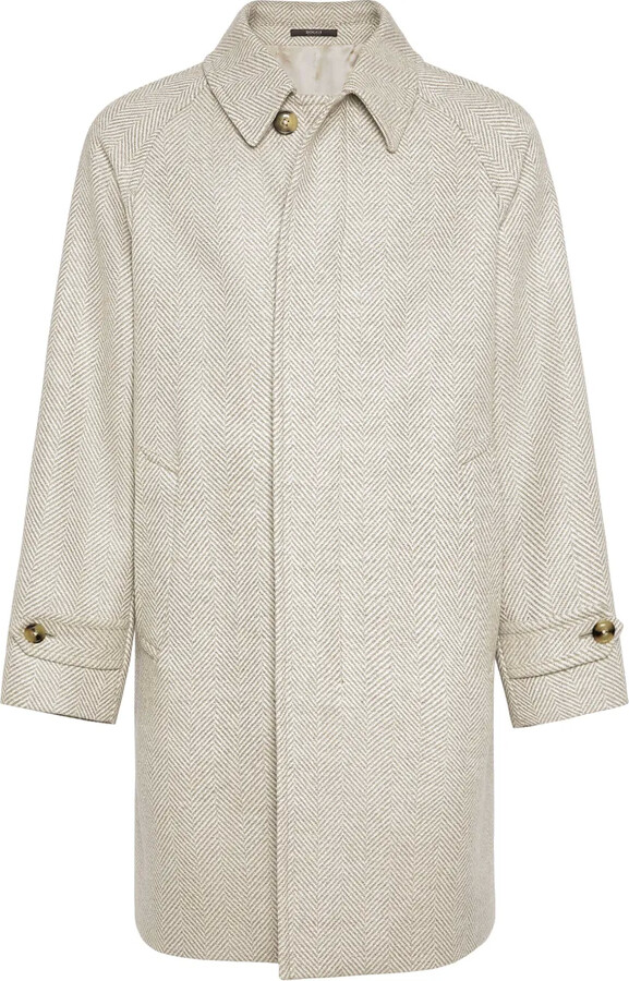 Boggi Milano Single-Breasted Wool Coat
