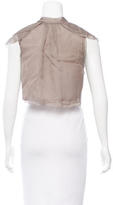 Thumbnail for your product : Alberta Ferretti Silk Short Sleeve Bolero