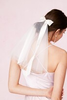 Thumbnail for your product : Nasty Gal Womens Bridal Satin Bow Hair Clip and Veil