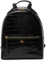 tory burch croc embossed mini backpack
