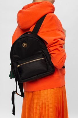 tory burch piper gingham zip backpack
