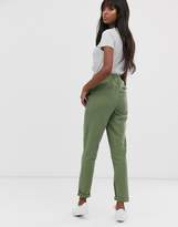 Thumbnail for your product : ASOS Tall DESIGN Tall washed soft twill tie waist casual pant