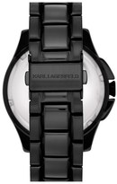 Thumbnail for your product : Karl Lagerfeld Paris '7' Faceted Bezel Bracelet Watch, 44mm (Nordstrom Online Exclusive)