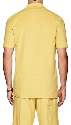P. Johnson Men's Cotton Terry Short Sleeve Shirt - Yellow