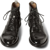 Thumbnail for your product : Officine Creative Anatomia Leather Brogue Boots
