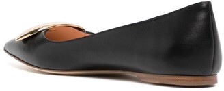Rupert Sanderson Pointed-Toe Leather Pumps
