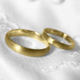 Thumbnail for your product : Jacqueline & Edward Pair Of D Profile 18ct Gold ‘Cavanacaw’ Wedding Rings
