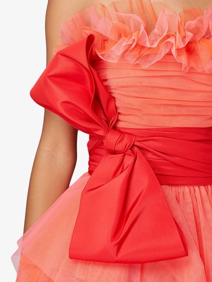 Carolina Herrera Tulle-Overlay Mini Dress