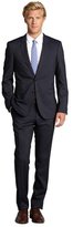 Thumbnail for your product : HUGO BOSS dark blue pinstripe wool 2-button suit with flat front pants