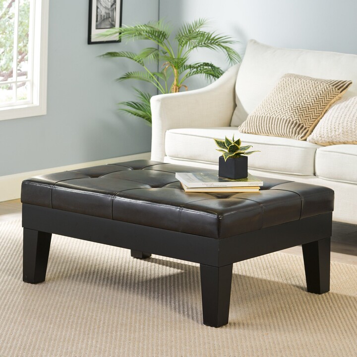 Christopher Knight Home Chatham Espresso Bonded Leather Storage Ottoman -  ShopStyle