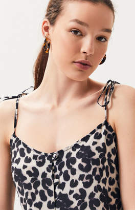 Milk It Leopard Print Buttoned Dress